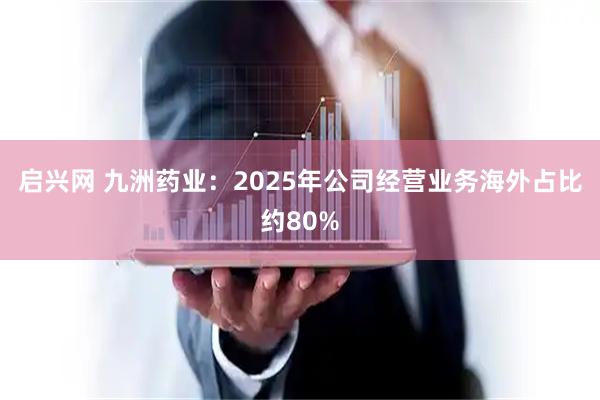 启兴网 九洲药业：2025年公司经营业务海外占比约80%